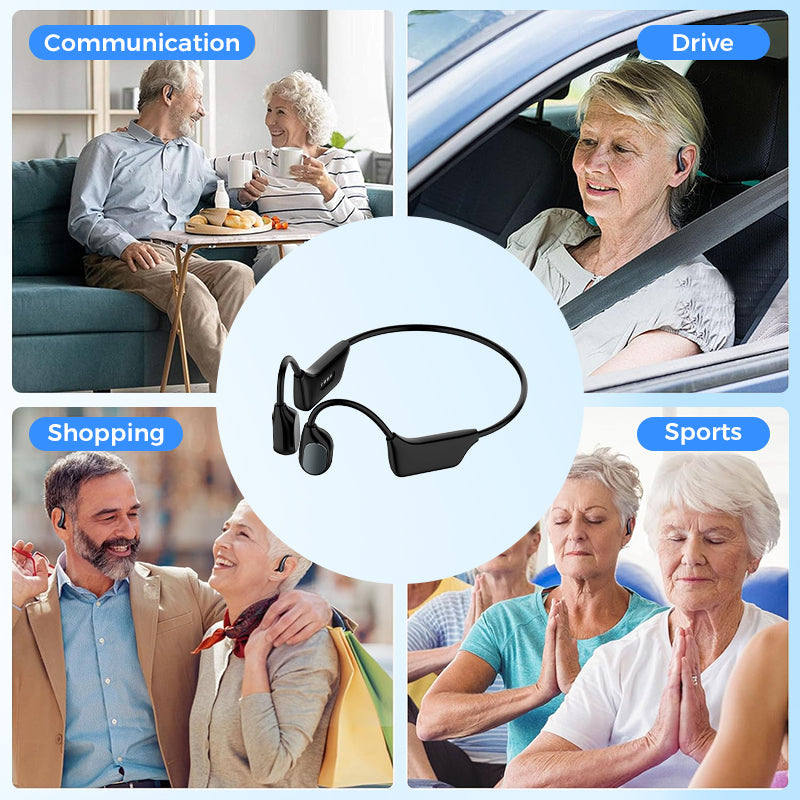š„ LIMITED TIME OFFER!š„Bone Conduction Smart Hearing Aid Bluetooth Earphones