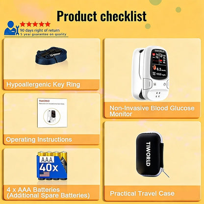 [TGA Approved] TIWORID™ Clinical Grade Non-Invasive Glucose Monitor, BP Meter & Physiotherapy Device | 99.9% Precision | 3-in-1 Health Hub + Gift