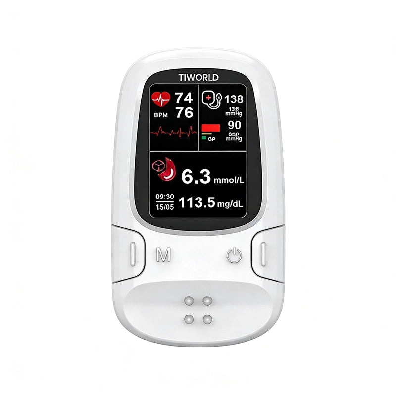 [TGA Approved] TIWORID™ Clinical Grade Non-Invasive Glucose Monitor, BP Meter & Physiotherapy Device | 99.9% Precision | 3-in-1 Health Hub + Gift