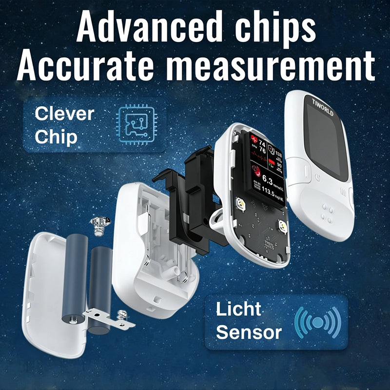 [TGA Approved] TIWORID™ Clinical Grade Non-Invasive Glucose Monitor, BP Meter & Physiotherapy Device | 99.9% Precision | 3-in-1 Health Hub + Gift